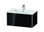 Duravit XSquare Waschtisch-Unterschrank XS407204040 81x40x47,8cm, 1 Auszug, schwarz hochglanz