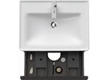Duravit D-Neo Waschtisch-Unterschrank DE435407979 63,4 x 45,2 cm, Nussbaum Natur, wandhängend, 1 Schubkasten, 1 Auszug