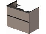 Duravit D-Neo Waschtisch-Unterschrank DE435504343 78,4 x 45,2 cm, Basalt Matt, wandhängend, 1 Schubkasten, 1 Auszug