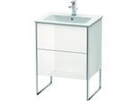 Duravit XSquare Waschtisch-Unterschrank XS444502222 61x59,2x47,8cm, 2 Auszüge, weiß hochglanz