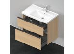 Duravit D-Neo Waschtisch-Unterschrank DE435803030 78,4 x 45,2 cm, Eiche Natur, wandhängend, 1 Schubkasten, 1 Auszug