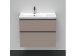 Duravit D-Neo Waschtisch-Unterschrank DE435704343 78,4 x 45,2 cm, Basalt Matt, wandhängend, 1 Schubkasten, 1 Auszug