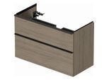 Duravit D-Neo Waschtisch-Unterschrank DE435603535 98,4 x 45,2 cm, Eiche Terra, wandhängend, 1 Schubkasten, 1 Auszug