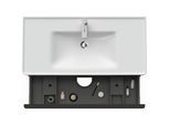 Duravit D-Neo Waschtisch-Unterschrank DE435602222 98,4 x 45,2 cm, Weiß Hochglanz, wandhängend, 1 Schubkasten, 1 Auszug