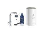 Grohe Red Mono Küchenarmatur 30339001 chrom, M-Size, L-Auslauf, mit Boiler