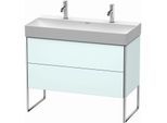 Duravit XSquare Waschtisch-Unterschrank XS444400909 98,4x49,1x46cm, 2 Auszüge, Lichtblau matt