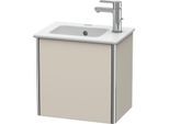 Duravit XSquare Waschtisch-Unterschrank XS4170L9191 58,4x49,1x39cm, Tür links, Taupe