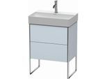 Duravit XSquare Waschtisch-Unterschrank XS445309797 58,4x49,1x39cm, 2 Auszüge, Lichtblau seidenmatt