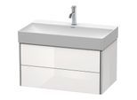 Duravit XSquare Waschtisch-Unterschrank XS416208585 78,4x39,7x46cm, 2 Schubkästen, weiß hochglanz
