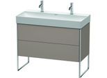 Duravit XSquare Waschtisch-Unterschrank XS444404343 98,4x49,1x46cm, 2 Auszüge, Basalt matt