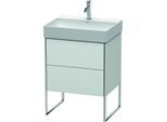 Duravit XSquare Waschtisch-Unterschrank XS444203636 58,4x49,1x46cm, 2 Auszüge, weiß seidenmatt