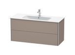 Duravit XSquare Waschtisch-Unterschrank XS417404343 121x56x47,8cm, 2 Schubkästen, Basalt matt