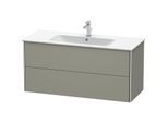 Duravit XSquare Waschtisch-Unterschrank XS417409292 121x56x47,8cm, 2 Schubkästen, Steingrau seidenmatt