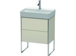 Duravit XSquare Waschtisch-Unterschrank XS445309191 58,4x49,1x39cm, 2 Auszüge, Taupe
