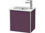 Duravit XSquare Waschtisch-Unterschrank XS4170L9494 58,4x49,1x39cm, Tür links, Aubergine seidenmatt