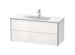 Duravit XSquare Waschtisch-Unterschrank XS417401818 121x56x47,8cm, 2 Schubkästen, weiß matt