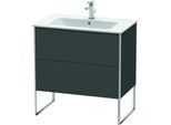 Duravit XSquare Waschtisch-Unterschrank XS444604949 81x59,2x47,8cm, 2 Auszüge, Graphit matt
