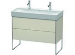 Duravit XSquare Waschtisch-Unterschrank XS444409191 98,4x49,1x46cm, 2 Auszüge, Taupe