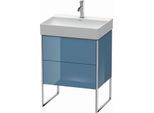 Duravit XSquare Waschtisch-Unterschrank XS444204747 58,4x49,1x46cm, 2 Auszüge, Stone Blue hochglanz