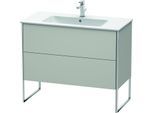 Duravit XSquare Waschtisch-Unterschrank XS444700707 101x59,2x47,8cm, 2 Auszüge, Betongrau matt