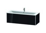 Duravit XSquare Waschtisch-Unterschrank XS407404040 121x40x47,8cm, 1 Auszug, schwarz hochglanz