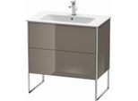 Duravit XSquare Waschtisch-Unterschrank XS444608989 81x59,2x47,8cm, 2 Auszüge, Flannel Grey hochglanz