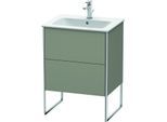 Duravit XSquare Waschtisch-Unterschrank XS444509292 61x59,2x47,8cm, 2 Auszüge, Steingrau seidenmatt