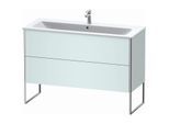 Duravit XSquare Waschtisch-Unterschrank XS444800909 121x59,2x47,8cm, 2 Auszüge, Lichtblau matt