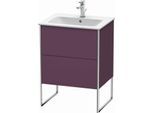 Duravit XSquare Waschtisch-Unterschrank XS444509494 61x59,2x47,8cm, 2 Auszüge, Aubergine seidenmatt