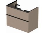 Duravit D-Neo Waschtisch-Unterschrank DE435707575 78,4 x 45,2 cm, Leinen, wandhängend, 1 Schubkasten, 1 Auszug