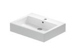 Duravit Vero Waschtisch 04546000271 60 x 47 cm, weiß WonderGliss, geschliffen, mit Hahnloch, Überlauf, Hahnlochbank