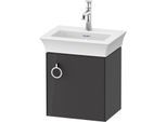 Duravit White Tulip Waschtisch-Unterschrank WT4250RH1H1 38,4 x 29,8 cm, Graphit Hochglanz, wandhängend, 1 Türe mit Griff, rechts