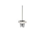 Dornbracht WC-Bürstengarnitur 83900780-08 Wandmodell, Glas aus Kristallglas, matt, platin