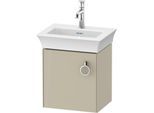 Duravit White Tulip Waschtisch-Unterschrank WT4250LH3H3 38,4 x 29,8 cm, Taupe Hochglanz, wandhängend, 1 Türe mit Griff, links