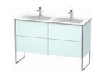 Duravit XSquare Waschtisch-Unterschrank XS444900909 128x59,2x47,8cm, 4 Auszüge, Lichtblau matt