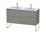 Duravit XSquare Waschtisch-Unterschrank XS444904343 128x59,2x47,8cm, 4 Auszüge, Basalt matt
