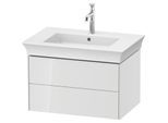 Duravit White Tulip Waschtisch-Unterschrank WT434108585 68,4 x 45,8 cm, Weiß Hochglanz, wandhängend, 2 Schubkästen