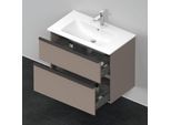 Duravit D-Neo Waschtisch-Unterschrank DE436204343 81 x 46,2 cm, Basalt Matt, wandhängend, 1 Schubkasten, 1 Auszug