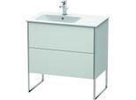 Duravit XSquare Waschtisch-Unterschrank XS445003636 81x59,2x47,8cm, 2 Auszüge, Becken links, weiß seidenmatt