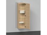 Duravit D-Neo Halbhochschrank DE1318R3030 40 x 24 cm, Eiche Natur, 1 Türe, rechts, 4 Glasfachböden