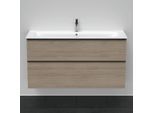 Duravit D-Neo Waschtisch-Unterschrank DE436403535 121 x 46,2 cm, Eiche Terra, wandhängend, 1 Schubkasten, 1 Auszug
