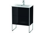 Duravit XSquare Waschtisch-Unterschrank XS445404040 61x59,2x38,8cm, 2 Auszüge, schwarz hochglanz