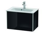 Duravit XSquare Waschtisch-Unterschrank XS406504040 61x40x38,8cm, 1 Auszug, schwarz hochglanz