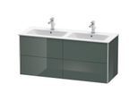 Duravit XSquare Waschtisch-Unterschrank XS417503838 128x56x47,8cm, 4 Schubkästen, Dolomiti Grey hochglanz
