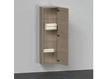 Duravit D-Neo Halbhochschrank DE1318R3535 40 x 24 cm, Eiche Terra, 1 Türe, rechts, 4 Glasfachböden