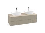 Villeroy & Boch Antao Waschtischunterschrank 1200x360x500mm L24153HK mit Beleuchtung mit Struktur FK/AP: HK/3
