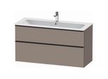 Duravit D-Neo Waschtisch-Unterschrank DE436404343 121 x 46,2 cm, Basalt Matt, wandhängend, 1 Schubkasten, 1 Auszug