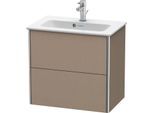 Duravit XSquare Waschtisch-Unterschrank XS416507575 61x56x38,8cm, 2 Schubkästen, Leinen