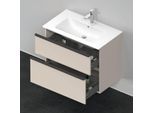 Duravit D-Neo Waschtisch-Unterschrank DE436209191 81 x 46,2 cm, Taupe Matt, wandhängend, 1 Schubkasten, 1 Auszug