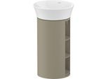 Duravit White Tulip Waschtisch-Unterschrank WT42390H2H2 35 x 41 cm, Steingrau Hochglanz, stehend, 2 Holzfachböden